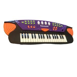 Vintage Kawasaki SS Music Keyboard Piano Kids Purple Orange Read Tested